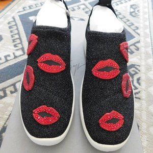 Giuseppe Zanotti Natalie Swarovski Kiss Sneakers Athletic Shoes size 39